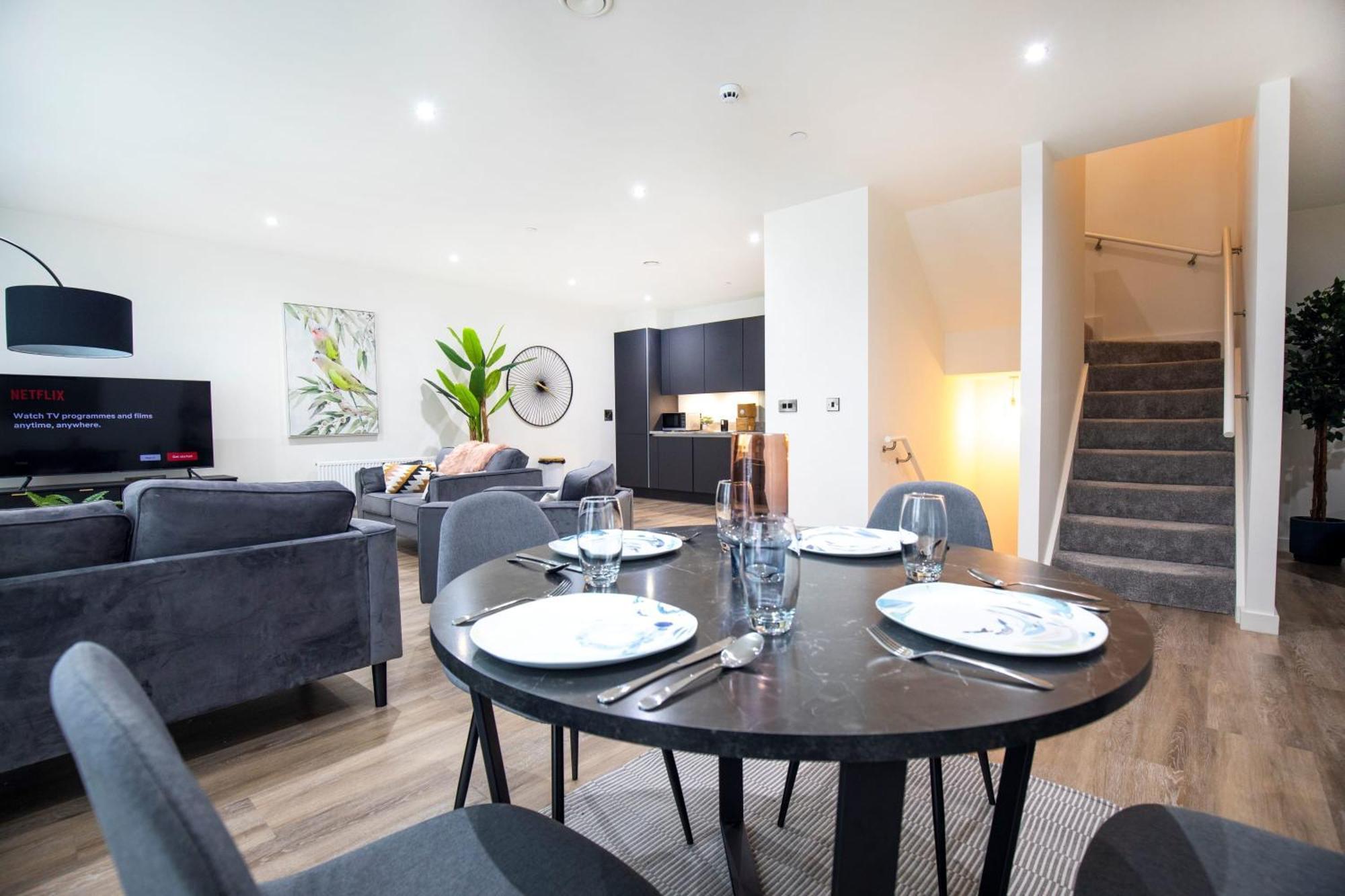 Luxury Free Parking Townhouse Manchester Exterior foto